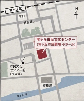 フライヤー掲載の架空会場案内図